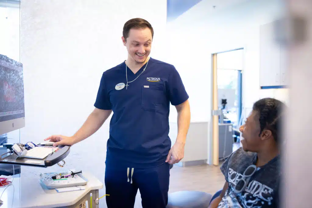 Petrous Orthodontics staff candid photo in Royal Oak, MI