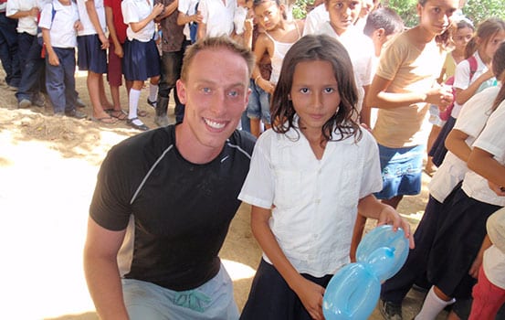 Children playing in the community