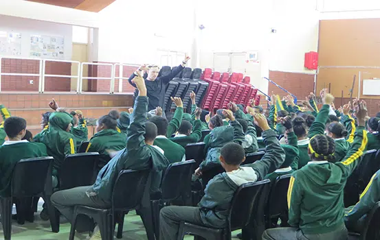 Dr Petrous promoting oral hygiene in South Africa